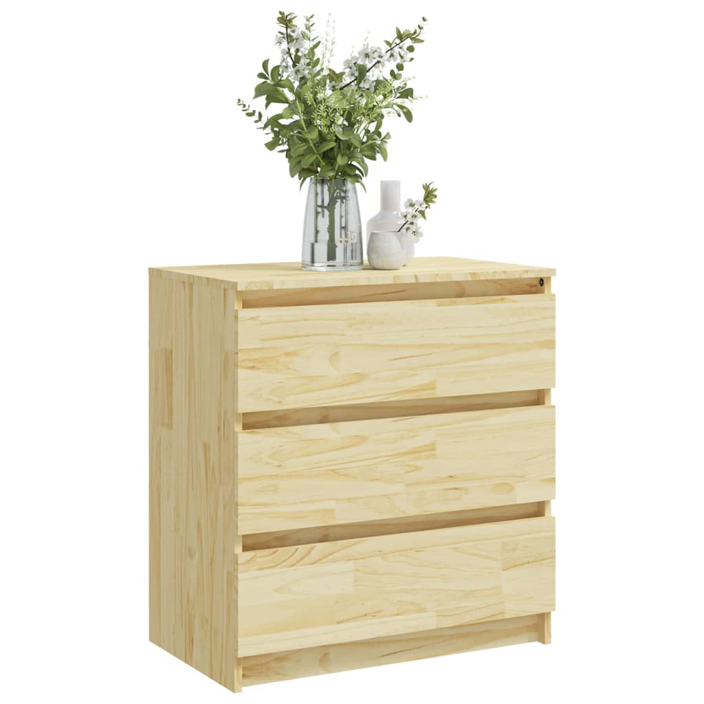 1 Bedside Cabinet 60x36x64 cm Solid Pinewood